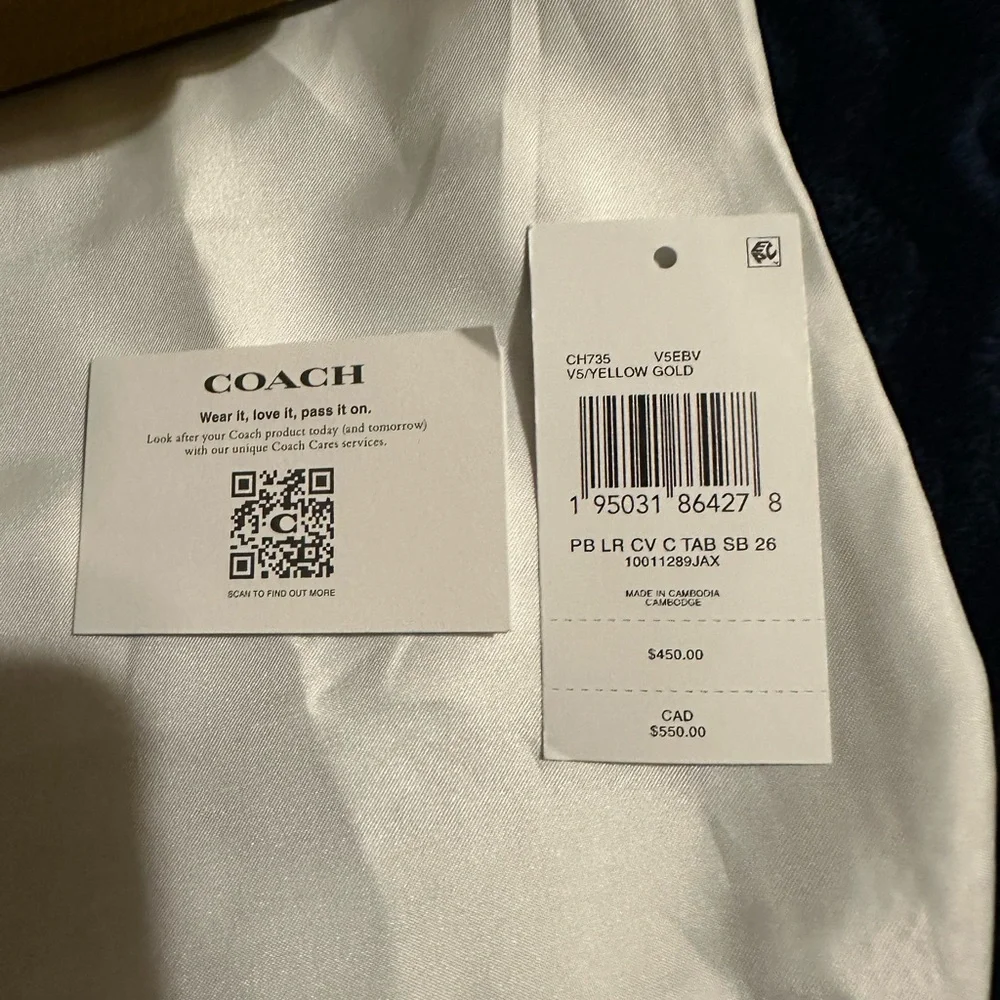 Coach Tabby 26 Mustard Yellow Crossbody Bag - Picture 7 of 13